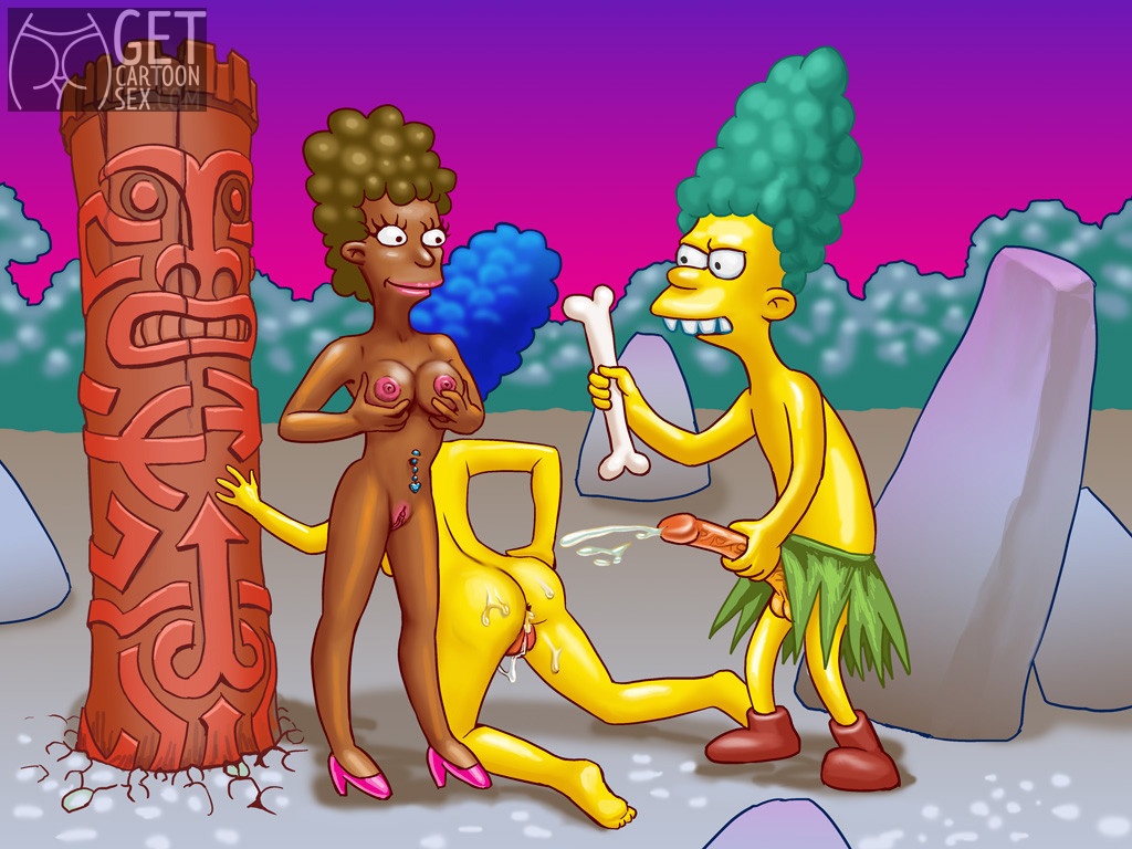Ebony Cartoon Porn Simpsons - Marge Simpson, Sideshow Mel FFM - Get Cartoon Sex