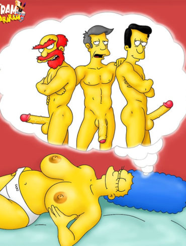 Topless Marge Simpson Dreams of Dicks