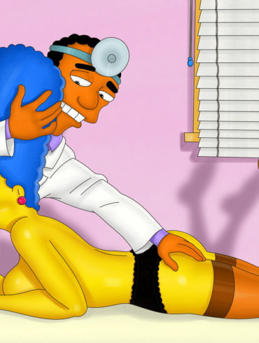 Marge Simpson Blows Dr. Hibbert